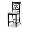 Baxton Studio Chandler Sand Upholstered and Espresso Wood 2-Piece Pub Chair Set 166-10762 - alternate 4